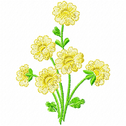 Flowers And Tree Embroidery Design 9